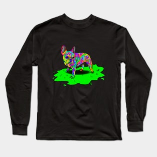 Colorful Frenchie Long Sleeve T-Shirt